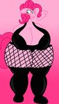  &lt;3 2016 absurd_res anthro anthrofied big_breasts blush bra breasts cleavage clothed clothing earth_pony equine female friendship_is_magic hi_res horse huge_breasts hyperwave9000 legwear mammal my_little_pony pinkie_pie_(mlp) pony skullman777 solo stockings underwear 