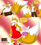  2012 amy_rose canine clothed clothing collaboration crossdressing dragga fox male mammal meanmotorscooter miles_prower solo sonic_(series) vore 