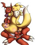  alpha_channel anus balls breast_fondling breast_grab breasts digimon duo female fondling guilmon hand_on_breast hi_res interspecies male male/female penetration penis pussy renamon scalie sex vaginal vaginal_penetration wasajoke 