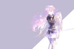  fire_emblem fire_emblem_if gloves hairband kuzumosu long_hair pink_hair purple_eyes soleil_(fire_emblem_if) solo sword weapon 