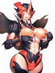  :o breasts cameltoe covered_nipples fangs flamewar fumio_(rsqkr) large_breasts looking_at_viewer robot simple_background solo thighs transformers white_background wide_hips 