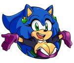  2016 alpha_channel anthro big_breasts breasts cleavage clothed clothing crossgender cuisine female hedgehog mammal solo sonic_(series) sonic_the_hedgehog 