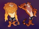  disney feline lion male mammal stripper_tiger_(zootopia) tiger ziarnochodek zootopia 