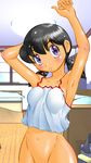  absurdres black_hair breasts doraemon groin highres minamoto_shizuka shiri_kodama_nuku_zou short_hair solo twintails 