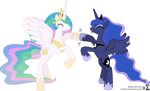  2016 90sigma absurd_res alpha_channel blue_feathers blue_fur blue_hair crown cutie_mark duo equine eyes_closed feathered_wings feathers female feral friendship_is_magic fur hair hi_res horn jewelry mammal multicolored_hair my_little_pony necklace princess_celestia_(mlp) princess_luna_(mlp) simple_background smile spread_wings superabsurd_res transparent_background white_feathers white_fur winged_unicorn wings 