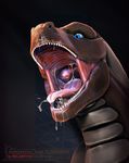  2013 3d_(artwork) blue_eyes brown_scales cgi cum cum_drip cum_inside cum_on_face deihnyx digital_media_(artwork) dragon dripping drooling feral front_view gaping gaping_mouth hi_res lizard looking_at_viewer male mouth_shot open_mouth reptile salireths saliva scales scalie sharp_teeth simple_background solo teeth text tongue tongue_out vore 