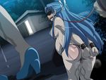  anal_beads arms_behind_back ass ball_gag bangs battle_spirits battle_spirits:_burning_soul blindfold blue_hair blush bondage bound bound_wrists breasts butt_crack clenched_hands collar covering covering_nipples erect_nipples exhibitionism feet gag gagged gunjou_souun heart heart_pasties high_heels highres large_breasts legs long_hair makino_tomoyasu night nude outdoors pasties pregnant pussy_juice restrained saliva sequential sideboob sidelocks sky slave standing sweat thighs tied_up walking wet 