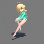  1girl 3d barefoot female full_body leotard mario_&amp;_sonic_at_the_olympic_games mario_&amp;_sonic_at_the_rio_2016_olympic_games mario_bros. nintendo official_art rosalina rosetta_(mario) solo super_mario_bros. super_mario_galaxy 