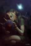  blonde_hair blue_eyes fairy hat link male_focus mask pointy_ears seriousbreakfesttime solo the_legend_of_zelda the_legend_of_zelda:_majora&#039;s_mask the_legend_of_zelda:_majora's_mask 