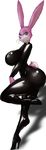  big_breasts big_butt bodysuit breasts butt clothing curvaceous eyewear female glasses high_heels huge_breasts huge_butt lagomorph looking_at_viewer mammal marauder6272 ninjabunneh rabbit raised_leg seductive skinsuit smile thick_thighs tight_clothing voluptuous wide_hips 
