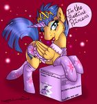  box clothed clothing collaboration crossdressing crown dialogue equine flash_sentry_(mlp) friendship_is_magic girly horn humor joke legwear looking_at_viewer male mammal mint_swirl_(artist) my_little_pony pegasus princess royalty singingbirdstudio stockings twilight_sparkle_(mlp) winged_unicorn wings 