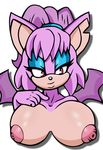  bat bessi_the_bat big_breasts breasts damian_hodge fan_character female huge_breasts makeup mammal nipples nude solo sonic_(series) wings 