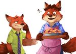  canine digital_media_(artwork) disney food fox gideon_grey lowergold male mammal nick_wilde simple_background zootopia 