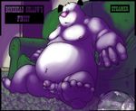  anthro balls canine dog flamingbeaver hoze_houndz male mammal overweight penis sofa solo steamer uncut 