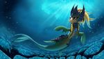  2016 amber_eyes armor bubble cetacean dolphin equine fish horse league_of_legends mammal marine my_little_pony nami_(lol) ponification pony seahorse solo underwater video_games water zigword 