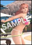  1girl 3d bikini breasts dead_or_alive dead_or_alive_5 dead_or_alive_xtreme_3_fortune dead_or_alive_xtreme_beach_volleyball honoka_(doa) large_breasts official_art pink_hair solo 