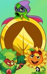  cloak clothing elementz124 eyelashes eyewear female flora_fauna flower food freckles goggles grass_knuckles green_shadow group male mask open_mouth peashooter plant plants_vs_zombies smile solar_flare_(plants_vs_zombies) sunflower vegetable 