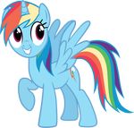  ah-darnit blue_fur cutie_mark equine feathered_wings feathers female feral friendship_is_magic fur hair horn horse mammal multicolored_hair my_little_pony pegasus pony rainbow_dash_(mlp) rainbow_hair solo winged_unicorn wings 