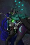  2015 abstract_background anal_beads begasuslu changeling crown cutie_mark duo equine female female/female feral friendship_is_magic fur glowing glowing_eyes green_hair hair horn mammal membranous_wings my_little_pony nightmare_moon_(mlp) princess_luna_(mlp) pussy_juice queen_chrysalis_(mlp) royalty sex_toy tongue tongue_out winged_unicorn wings 