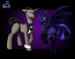 2016 absurd_res bat_pony but equine fan_character female feral hi_res horn longinius male mammal my_little_pony scar unicorn 