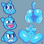  angry anthro anus breasts butt cartoon_network drunkengeneral feline female fur hi_res invalid_color invalid_tag mammal mature_female mother nicole_watterson nipples parent pussy raised smile solo the_amazing_world_of_gumball 