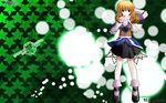  blonde_hair green_eyes highres mizuhashi_parsee side_b solo touhou wallpaper 