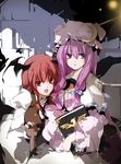  bad_id bad_pixiv_id bangs head_wings highres koakuma multiple_girls patchouli_knowledge sakura_sora touhou 