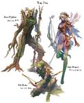  ambiguous_gender arrow bow_(weapon) clothed clothing elf female flora_fauna glorantha group humanoid male not_furry plant pose ranged_weapon simple_background skimpy staff weapon white_background 音楽ナスカ 