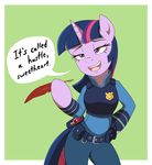  2016 badge clothing deannart dialogue english_text equine feathers female friendship_is_magic horn loose_feather mammal my_little_pony quill solo text twilight_sparkle_(mlp) unicorn uniform 