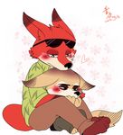  canine clothing disney fennec finnick fox male male/male mammal nick_wilde sakusaya2_(artist) zootopia zootpia 