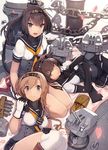  :d akizuki_(kantai_collection) anchor_symbol bangs belt belt_removed black_hair black_legwear blue_eyes blunt_bangs breasts brown_eyes buckle cannon chain cherry_blossoms chou-10cm-hou-chan chou-10cm-hou-chan_(hatsuzuki's) chou-10cm-hou-chan_(teruzuki's) cigar corset expressionless gloves hair_between_eyes hair_flaps hair_ornament hairband hatsuzuki_(kantai_collection) headband jpeg_artifacts kantai_collection long_hair looking_at_viewer lying machinery medium_breasts multiple_girls neckerchief official_art on_back open_mouth pantyhose petals pleated_skirt ponytail propeller_hair_ornament robot school_uniform seiza shizuma_yoshinori short_hair sitting skirt smile teruzuki_(kantai_collection) turret white_gloves 