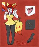  &lt;3 braixen collar eyewear female glasses hi_res livinlovindude model_sheet nintendo perthia pok&eacute;ball pok&eacute;mon pussy solo stick video_games 