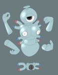  anthro breasts disembodied disembodied_hand disembodies_pussy female floating grey_eyes machine magnet magneton metal multi_arm multi_limb nintendo nude penetrable_sex_toy pok&eacute;mon posexe pussy robot screw sex_toy simple_background solo video_games 