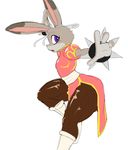 2016 anthro capcom chun-li cosplay disney female hi_res jaynatorburudragon judy_hopps lagomorph mammal rabbit solo street_fighter video_games zootopia 