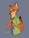  akazai canine digital_media_(artwork) disney fox fur male mammal nick_wilde zootopia 