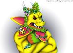  annoyed crossed_arms digital_media_(artwork) dragon flower male nihontd nihonthedragon plant quatrefoil 