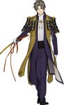  armor brown_hair full_body gloves heshikiri_hasebe japanese_armor katana komo_(sleepy) male_focus official_art purple_eyes shoulder_armor sode solo sword touken_ranbu transparent_background weapon white_gloves 