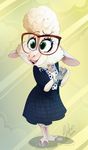  caprine dawn_bellwether disney eyewear female glasses mammal sheep vivziepop vivzmind zootopia 