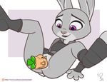  2016 disney female joe_randel judy_hopps lagomorph mammal masturbation purple_eyes pussy rabbit sex_toy solo toy zootopia 