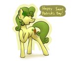  dialogue equine female golden_harvest horse mammal marsminer my_little_pony pony saint_patrick&#039;s_day solo 