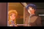  1boy 4girls animated animated_gif blonde_hair brown_hair cum cum_on_body cum_on_hair cum_on_upper_body french_kiss happy_end indoors kafun_shoujo_chuuihou! kiss multiple_girls subtitled sun tears twintails 