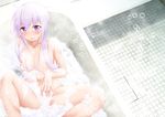  bath bathtub blush bubbles flat_chest long_hair nipples nude purple_eyes purple_hair spread_legs tagme_(artist) vocaloid voiceroid yuzuki_yukari 