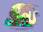  armor balls changeling dragon dragonification drjavi duo equine female feral friendship_is_magic horn lying male male/female mammal my_little_pony penis transformation unicorn wings 