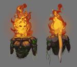  bonfire-chan dark_souls diepod elemental female fire_elemental not_furry solo two_best_friends_play video_games weapon 
