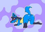 all_fours anus butt female lucario nintendo open_mouth pok&eacute;mon presenting presenting_hindquarters presenting_pussy pussy rvlis video_games 