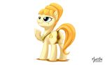  2016 animal_genitalia animal_pussy anus aunt_orange_(mlp) butt cutie_mark dock earth_pony equine equine_pussy female feral friendship_is_magic grin hair half-closed_eyes horse jewelry looking_up mammal my_little_pony mysticalpha necklace orange_hair pony pussy simple_background solo standing teats teeth white_background 