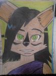  drawing feline glitch green_eyes hi_res lynx mammal nicole traditional_media_(artwork) 