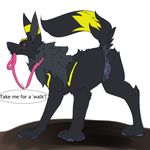  animal_genitalia animal_pussy anus blush bri butt canine canine_pussy collar eeveelution ennismore female feral fur inviting leash looking_at_viewer looking_back mammal nintendo pok&eacute;mon presenting presenting_hindquarters pussy raised_tail simple_background solo text umbreon video_games 
