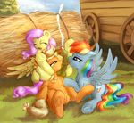  anus applejack_(mlp) cum cumshot dickgirl dickgirl/female earth_pony equine female feral feral_on_feral fluttershy_(mlp) friendship_is_magic group group_sex hi_res horse intersex intersex/female licking mammal my_little_pony open_mouth oral orgasm pegasus penis_lick pony pussy rainbow_dash_(mlp) sapsan sex teats threesome tongue tongue_out underhoof wings 