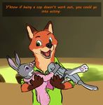  animated canine cute disney fox headcanon judy_hopps kissing koosh-ball lagomorph mammal nick_wilde rabbit zootopia 